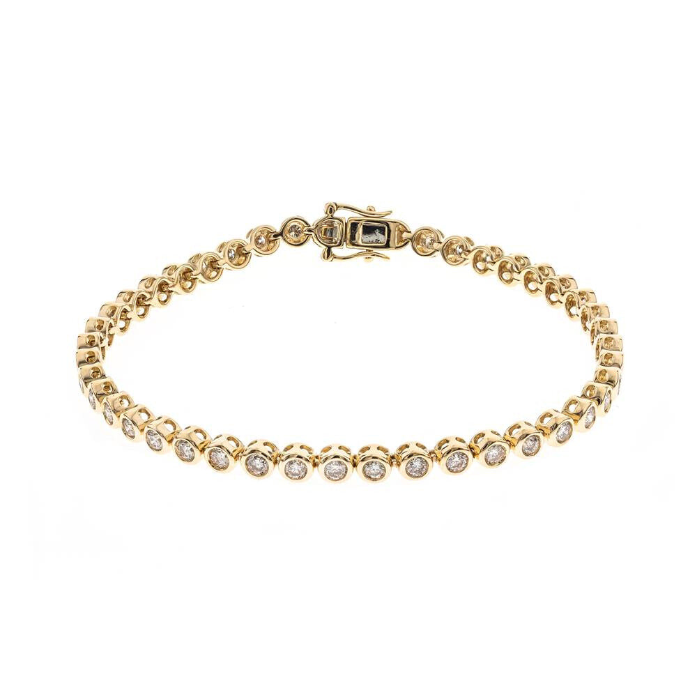 14K YELLOW DIAMOND BRACELET