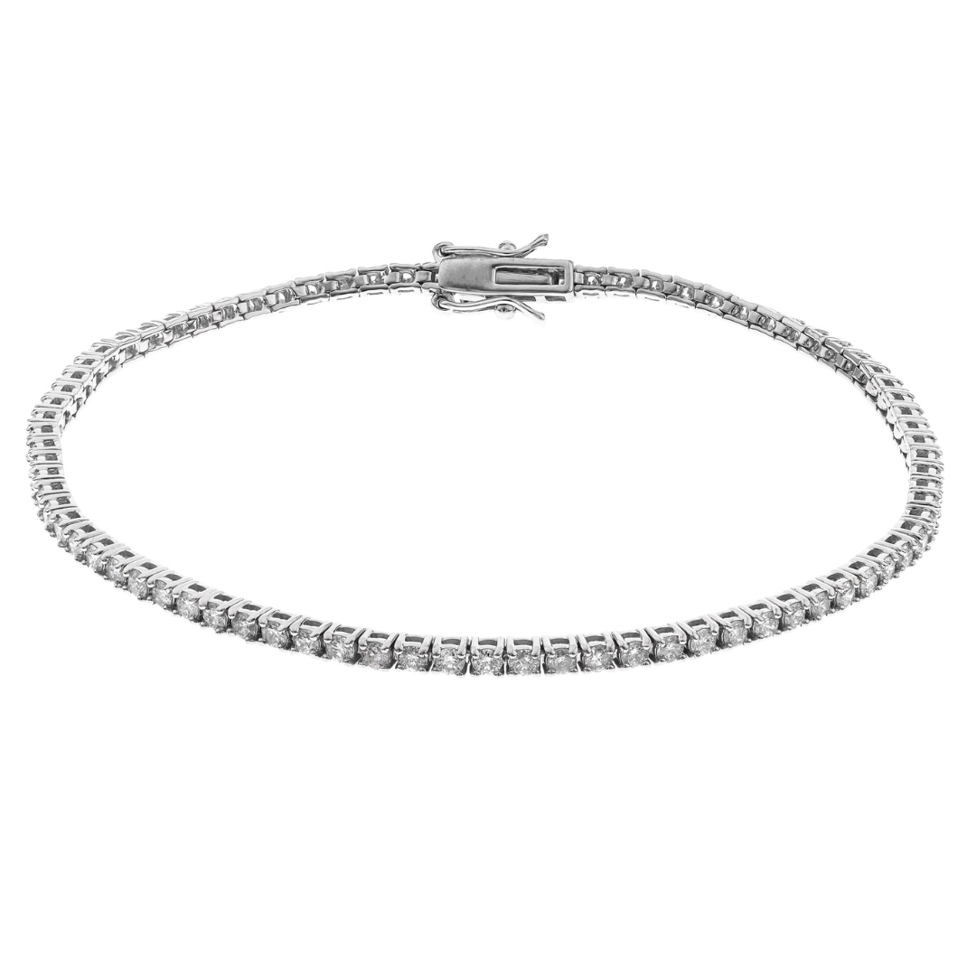 18K WHITE GOLD DIAMOND BRACELET