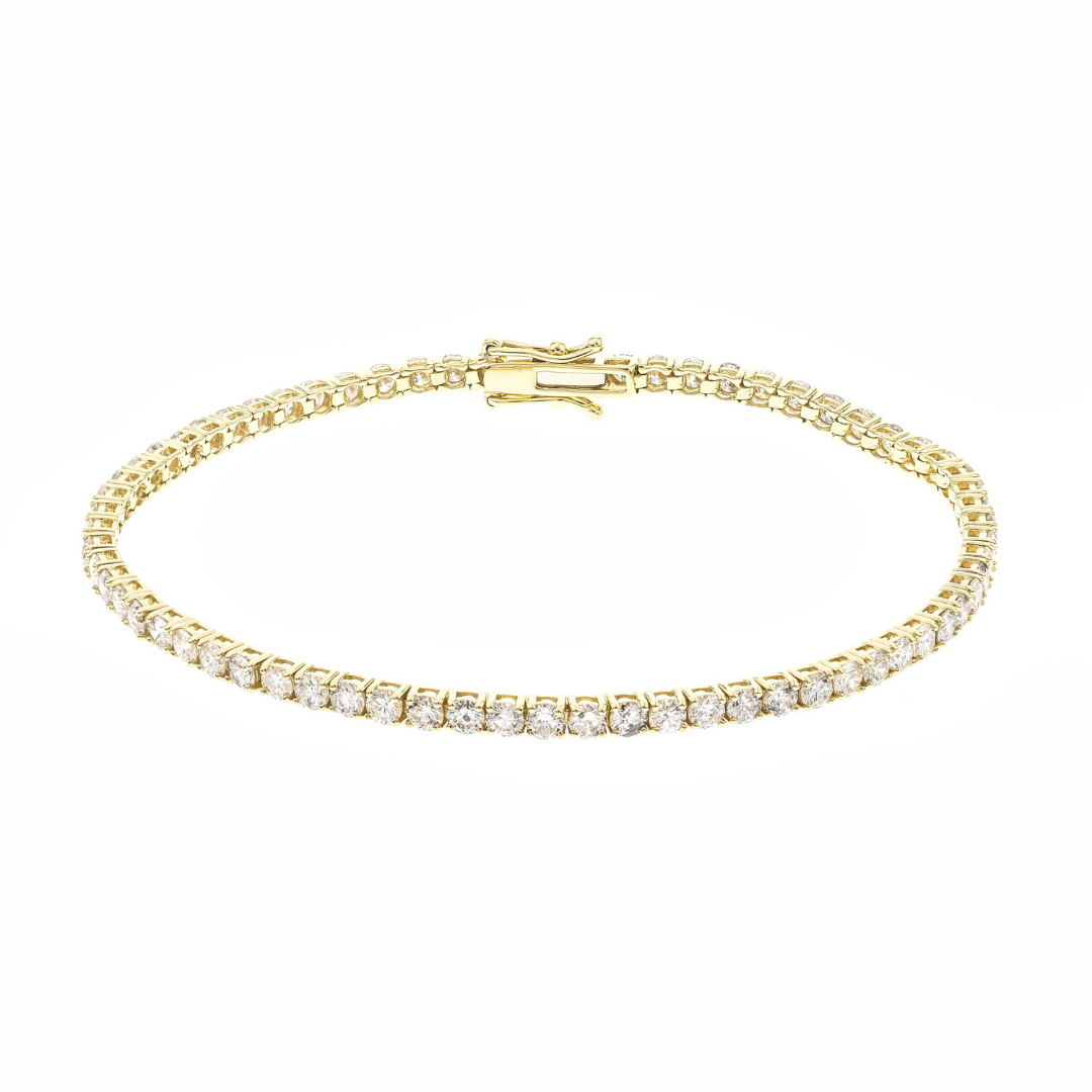 14K YELLOW  DIAMOND BRACELET