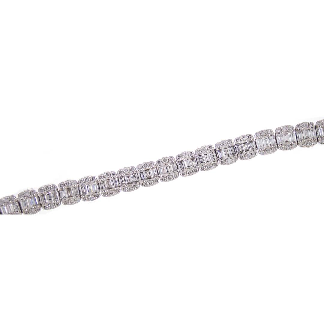 18K WHITE DIAMOND BRACELET