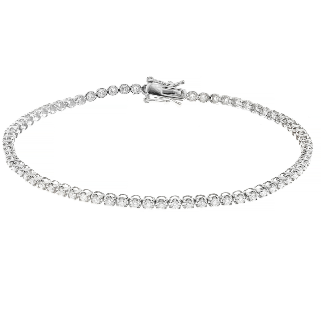 18K WHITE GOLD DIAMOND BRACELET