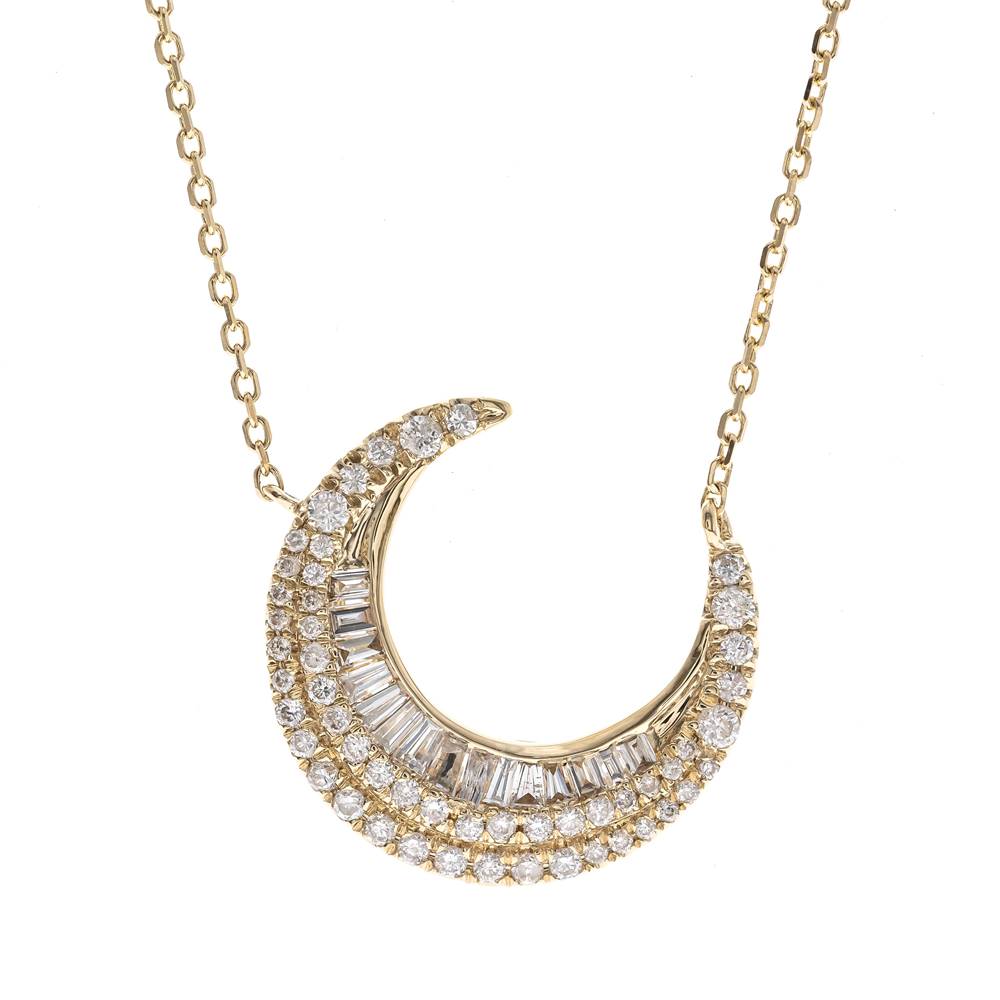 14K YELLOW  DIAMOND NECKLACE