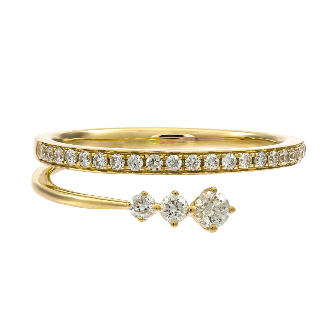 14K YELLOW DIAMOND RING