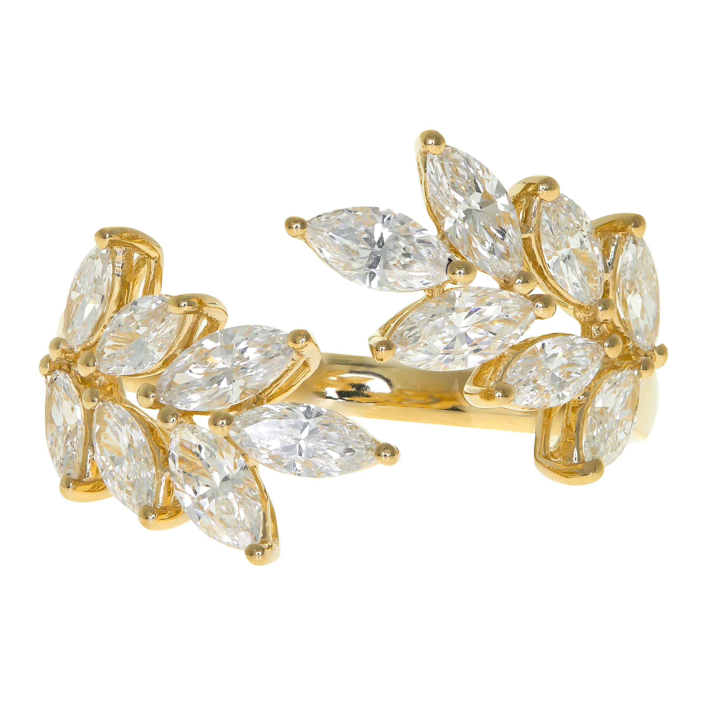 18K YELLOW DIAMOND RING