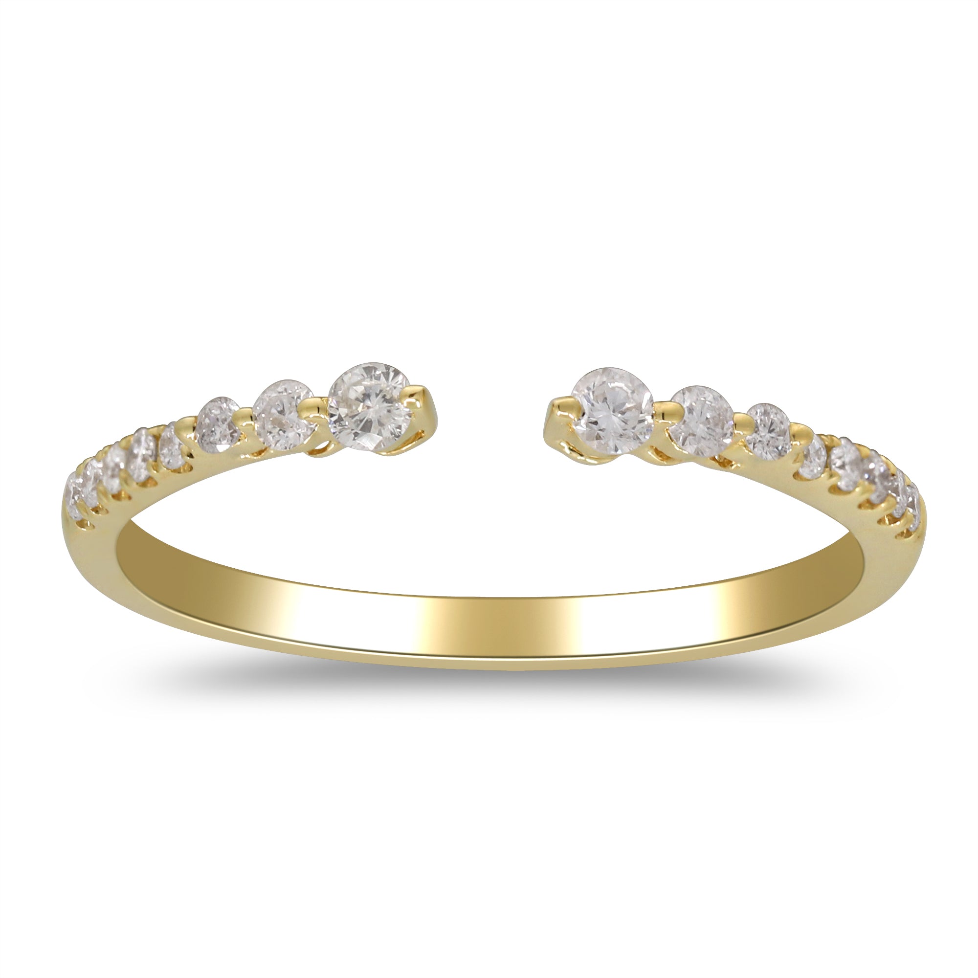 14K YELLOW GOLD DIAMOND RING