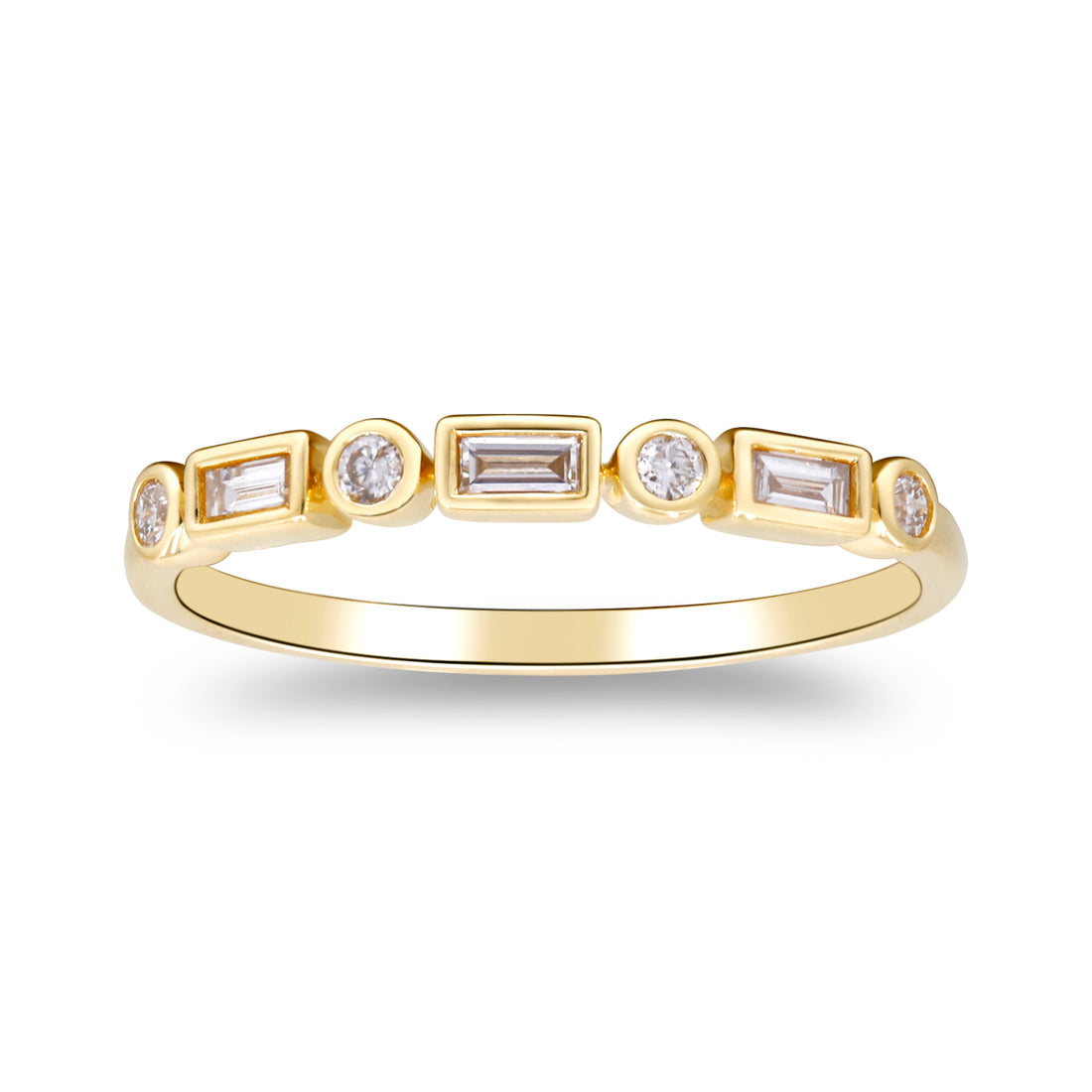 14K YELLOW DIAMOND RING