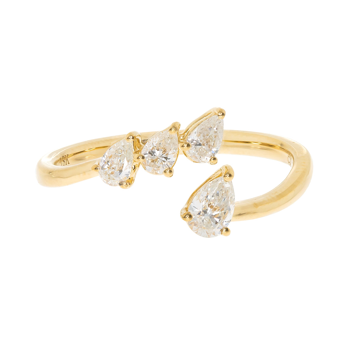 18K YELLOW DIAMOND RING