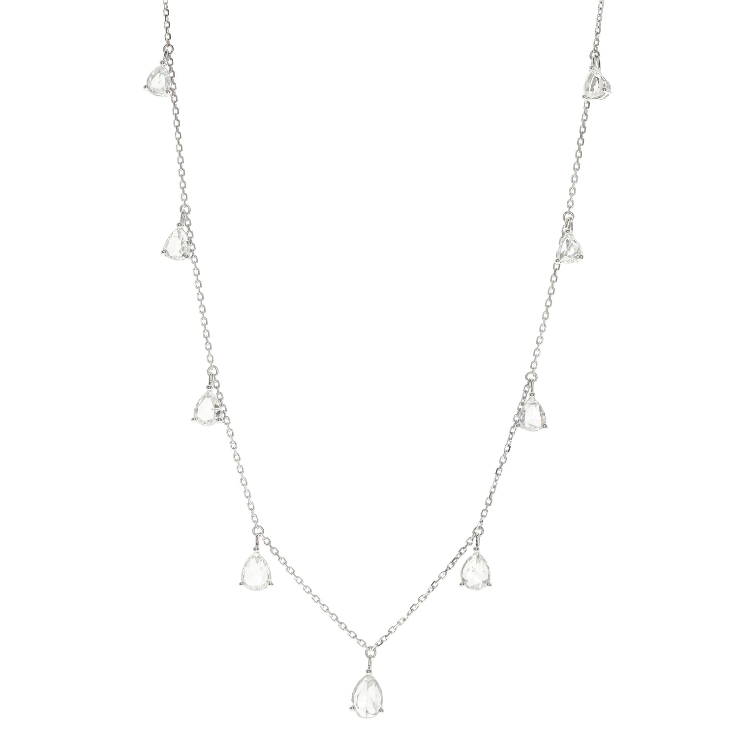 18K WHITE GOLD DIAMOND NECKLACE