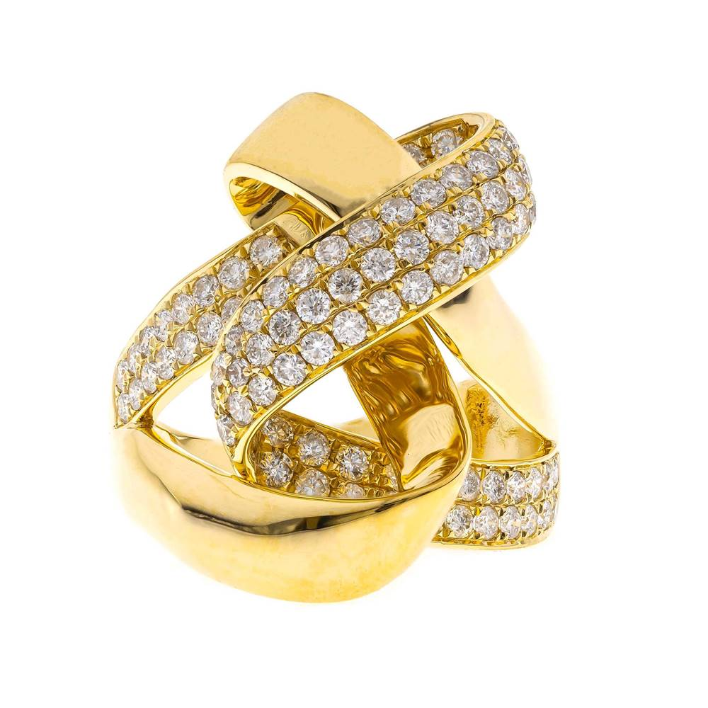 14K YELLOW  DIAMOND RING