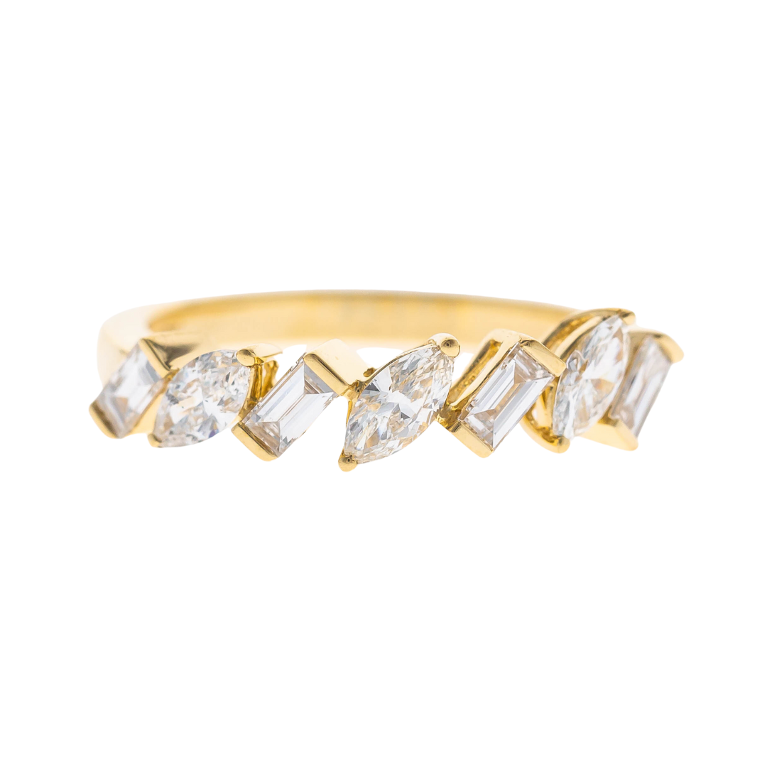 18K YELLOW  DIAMOND RING