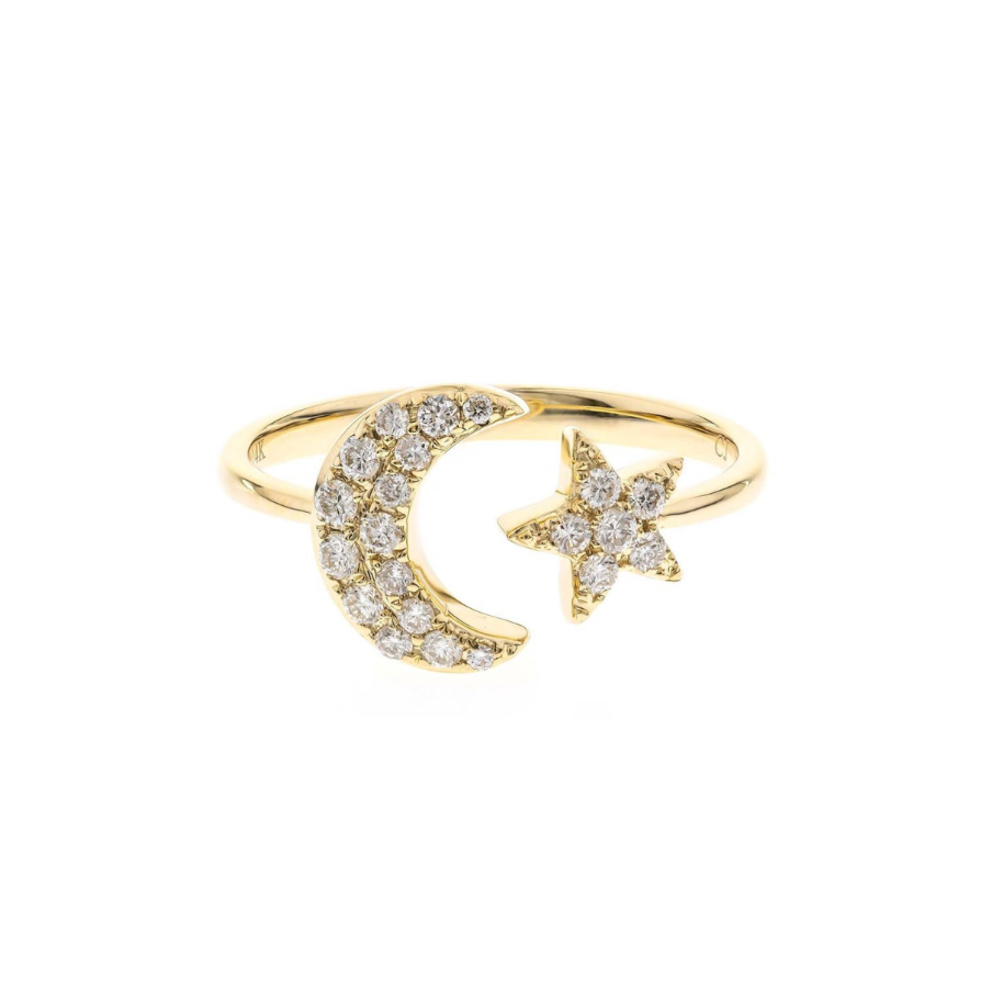 14K YELLOW  DIAMOND RING