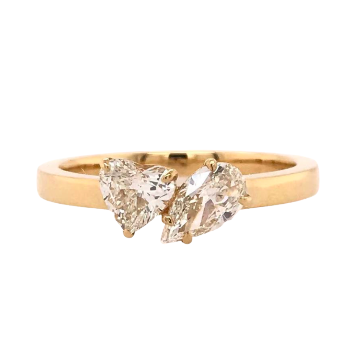 Scintilate Diamond HS &amp; PS 2 1 Stone Ring